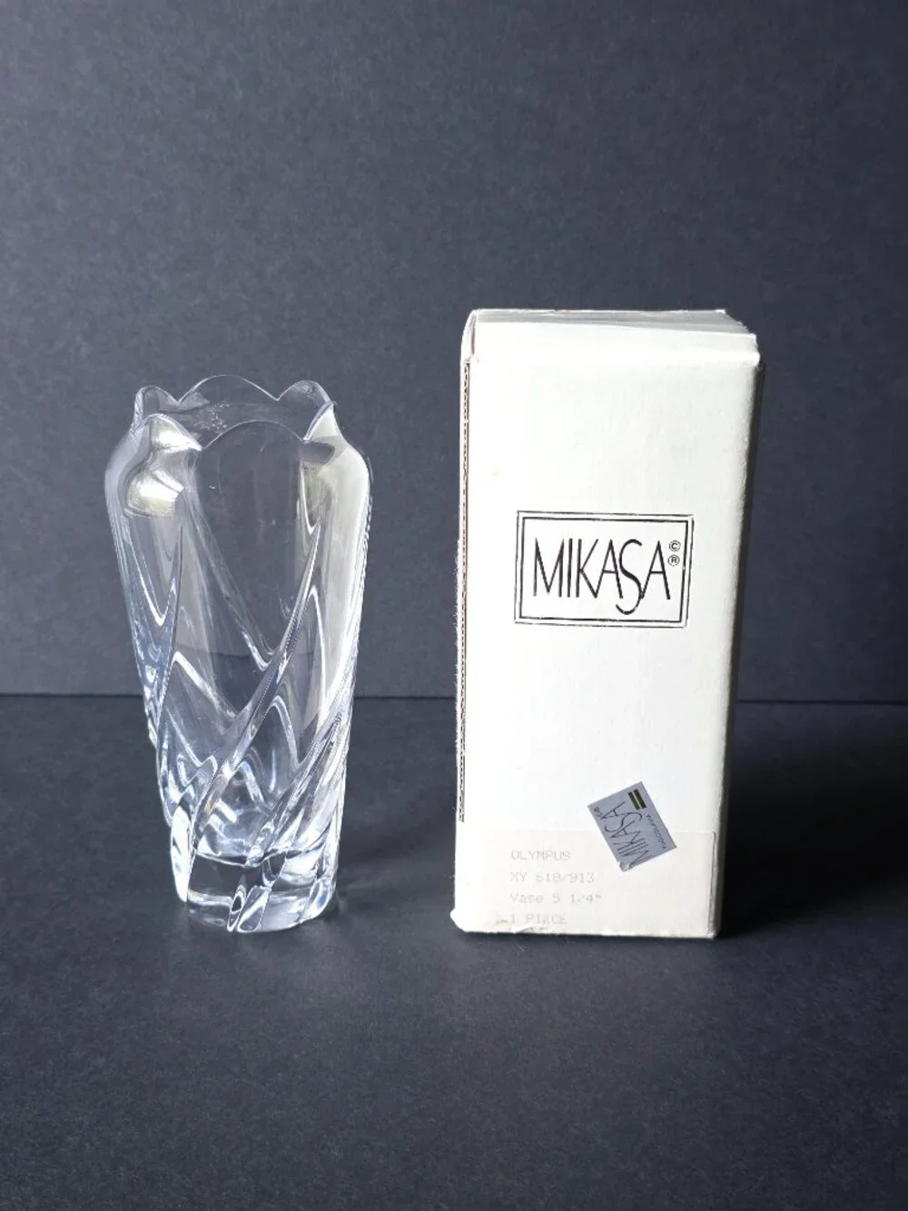Vintage Mikasa Crystal Bud Vase 5.25